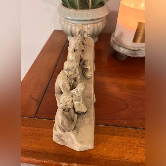 Vintage circa 1960s chalkware art sculpture of the Last Supper/Lords Supper - Picture 3 of 6